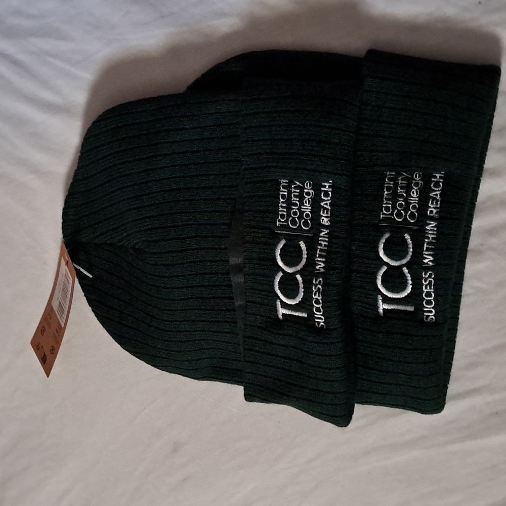 Tarrant County College Beenie Lot Of 2 Tcc Unworn With Tag Rare Texas Authentic
